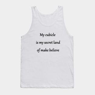 Funny "Office Cubicle" Joke Tank Top